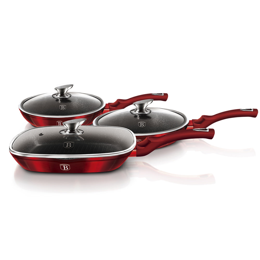 SAUTEUSES 6 PIÈCES EN BORDEAUX MÉTALLISÉ
