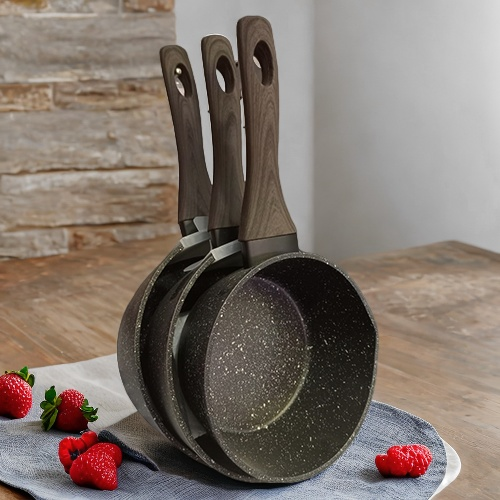 3 CASSEROLES EN GRANITE