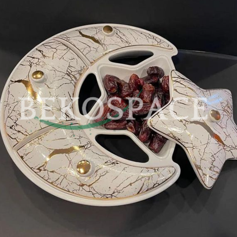 PRÉSENTOIR EN PORCELAINE POUR FRUITS SECS