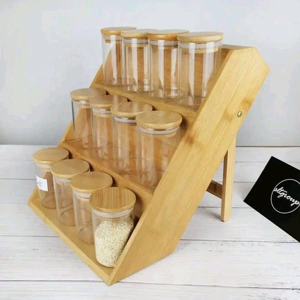 SET DE 12 PIÈCES À ÉPICES EN VERRE