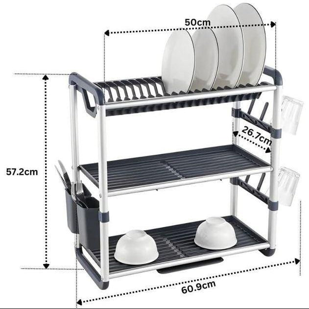 Égouttoir de cuisine en aluminium I Anti - Rouille & Durable