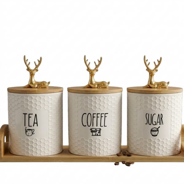 3 POTS EN PORCELAINE