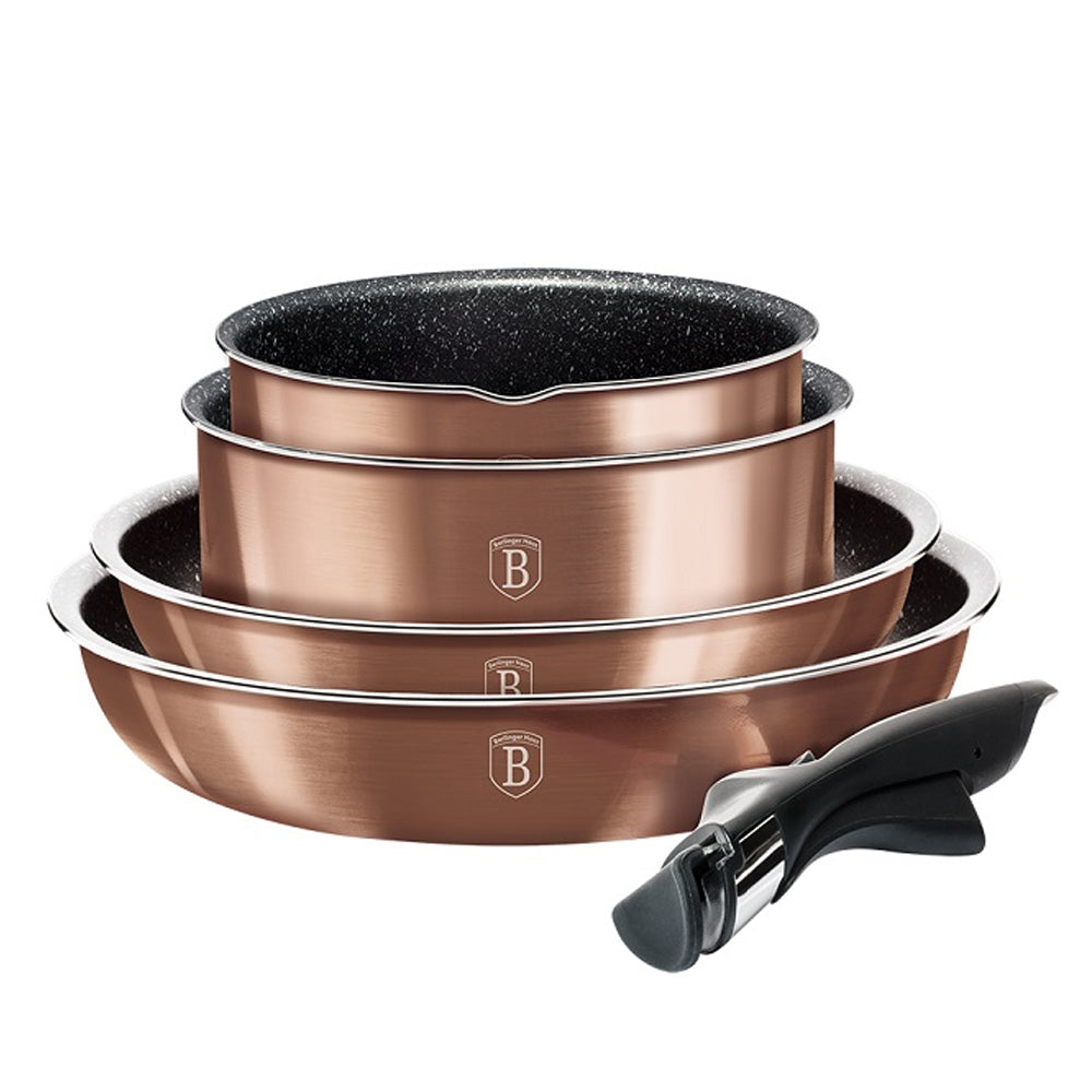 BATTERIE 9 PIÈCES ROSE GOLD