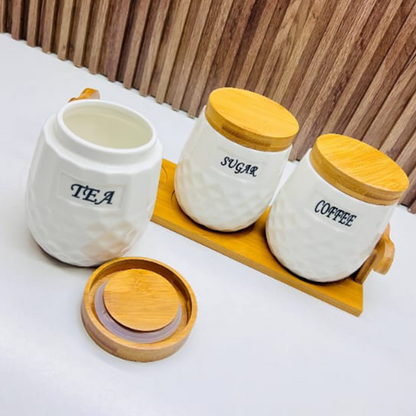 3 POTS EN PORCELAINE