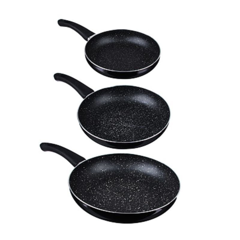 SET DE 3 POÊLES EN GRANITE