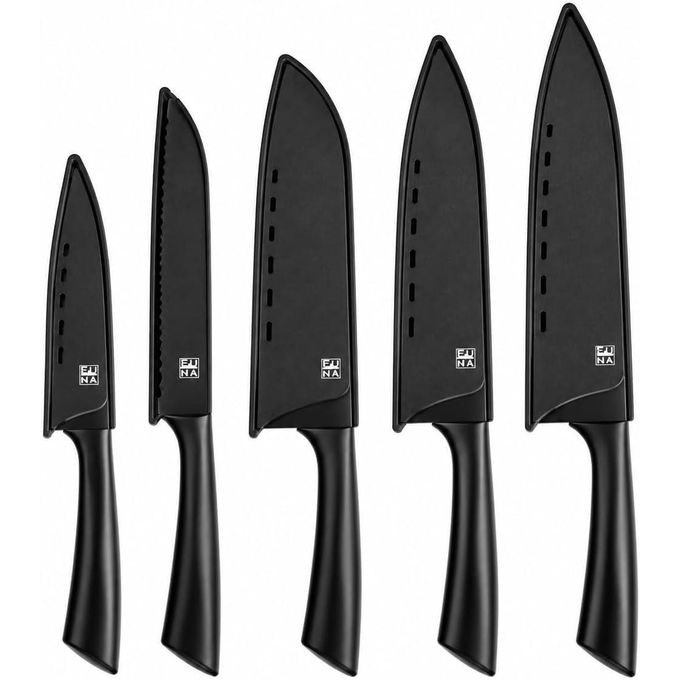Set de Couteaux Ergonomiques 5 Pièces I Confort Anti-Fatigue