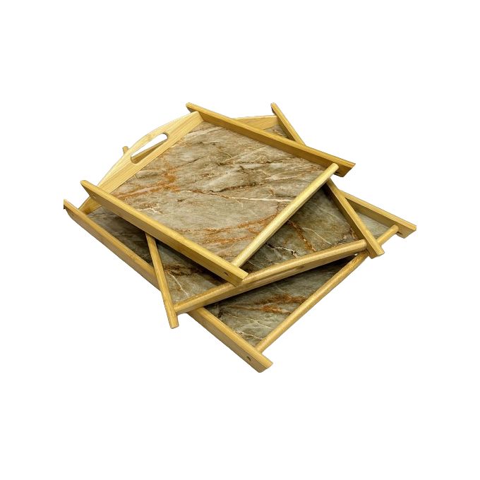3 PLATEAUX BAMBOU