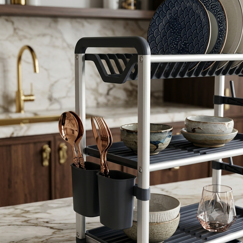 Égouttoir de cuisine en aluminium I Anti - Rouille & Durable