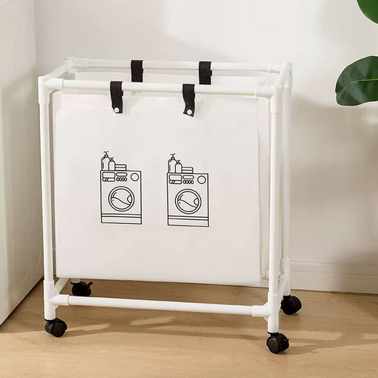 PANIER A LINGE SUR ROULETTES