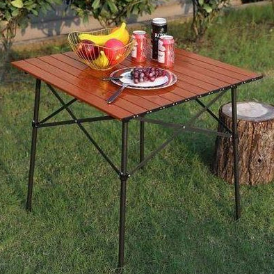 Table de Camping Pliante en Bois I Solide Et Facile à Transporter