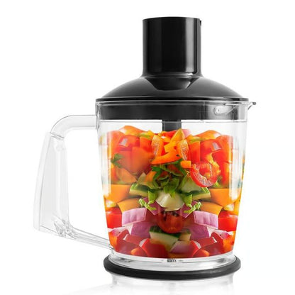 Mixeur Plongeant 4-en-1 I 600W & Hachoir, Batteur