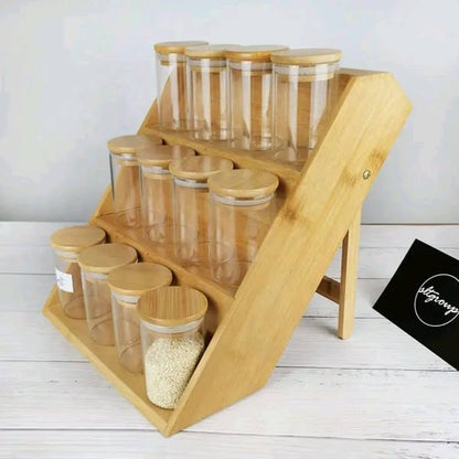 SET DE 12 PIÈCES À ÉPICES EN VERRE