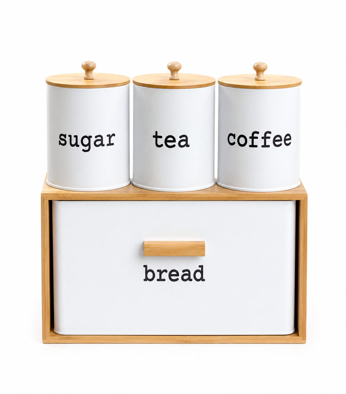 Ensemble de cuisine avec 3 bocaux | Stockage pratique