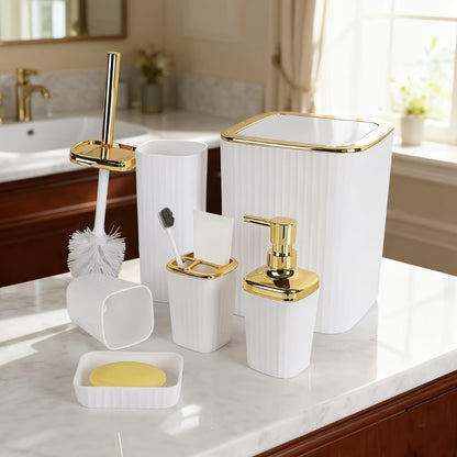 Ensemble De Salle De Bain 6 Pièces En Plastique