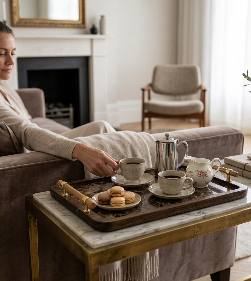 Set de 3 Plateaux Marbre | La Touche Douce & Naturelle