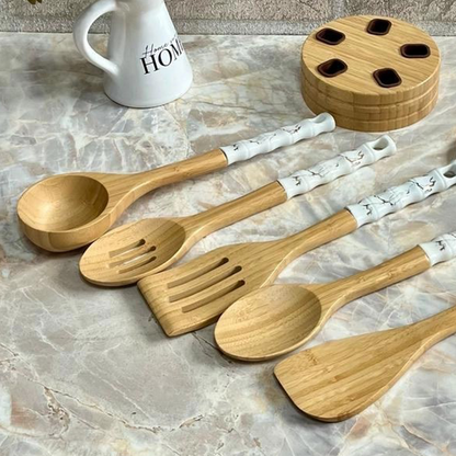 LOUCHES EN BAMBOU BLANC