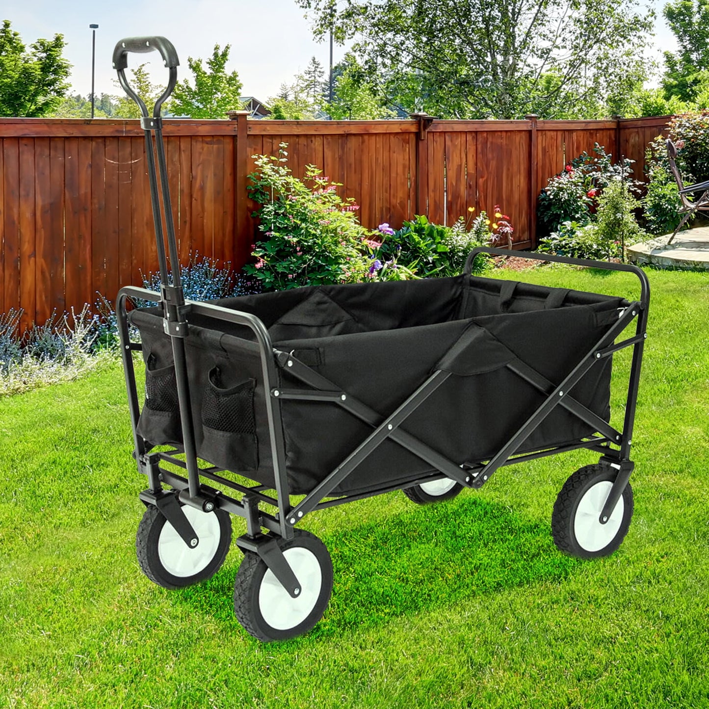 Chariot Pliant de Jardin I Pliable & Facile à Transporter