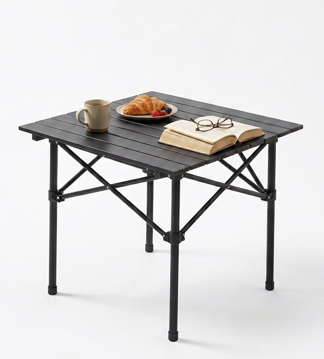 Table de Camping Pliante en Bois I Solide Et Facile à Transporter