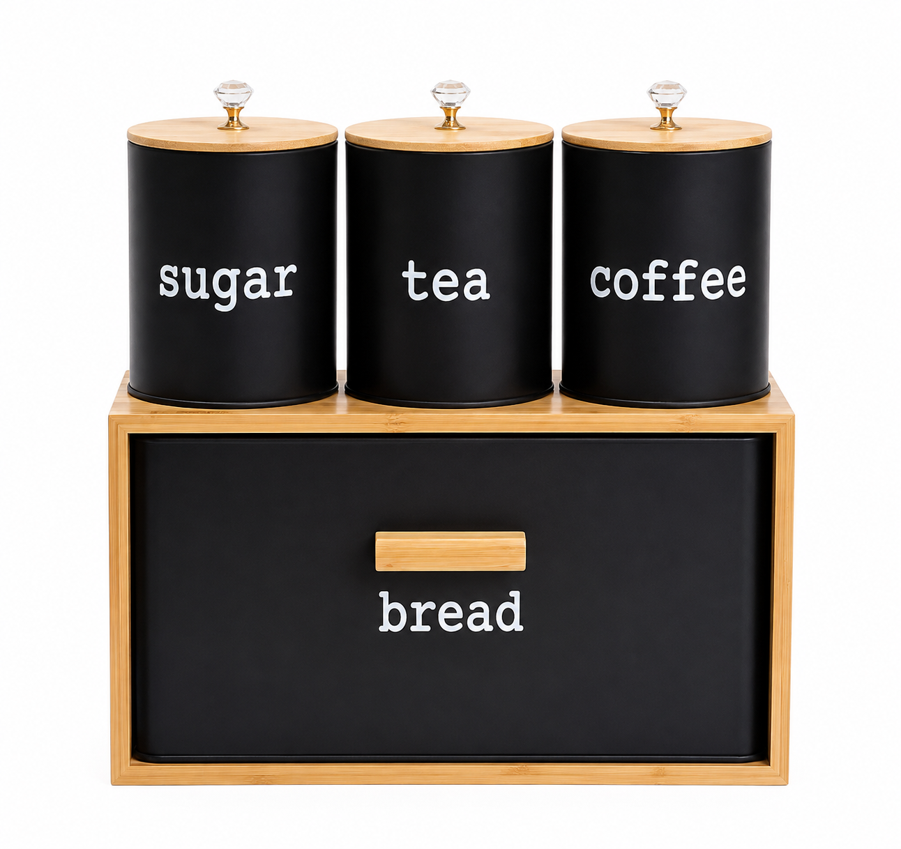 Ensemble de cuisine avec 3 bocaux | Stockage pratique