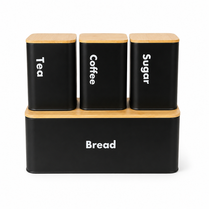 Ensemble de cuisine avec 3 bocaux | Conservation Optimale