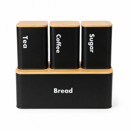 Ensemble de cuisine avec 3 bocaux | Conservation Optimale