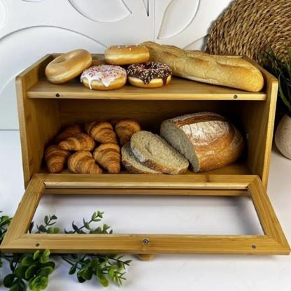 Coffret à pain en Bambou Naturel