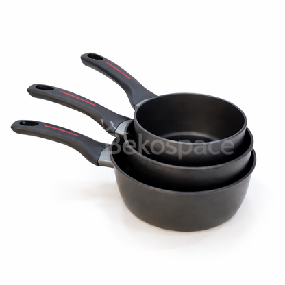 SET DE 3 CASSEROLES EN GRANIT