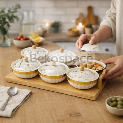 ENSEMBLE DE SERVICE EN BAMBOU