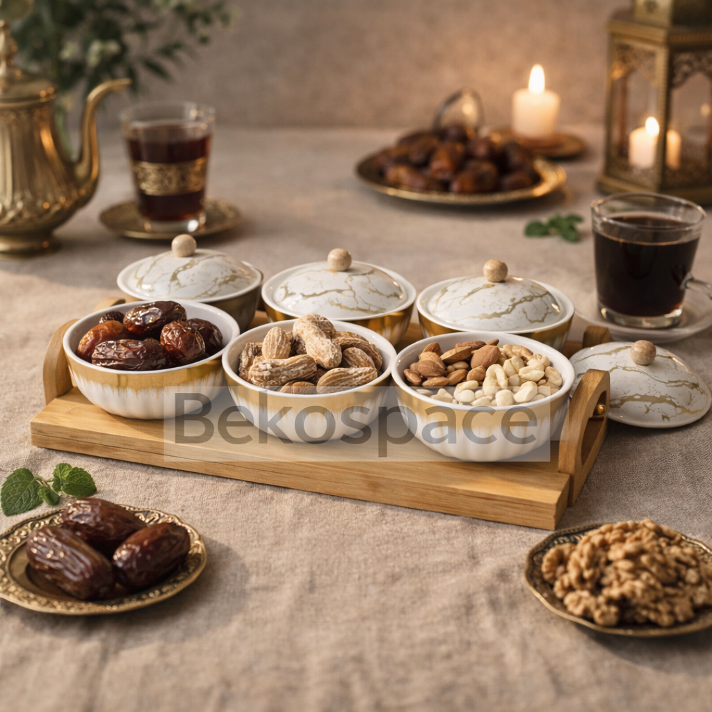 ENSEMBLE DE SERVICE EN BAMBOU