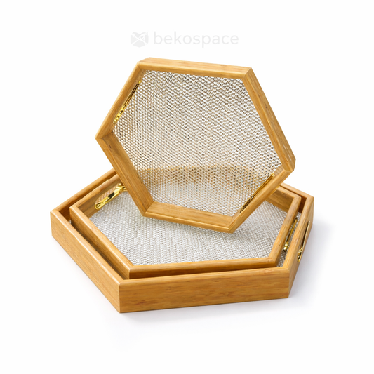 3 PLATEAUX DE SERVICE RAFFINÉS