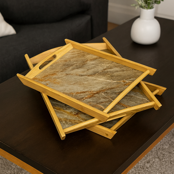 3 PLATEAUX BAMBOU