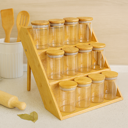 SET DE 12 PIÈCES À ÉPICES EN VERRE