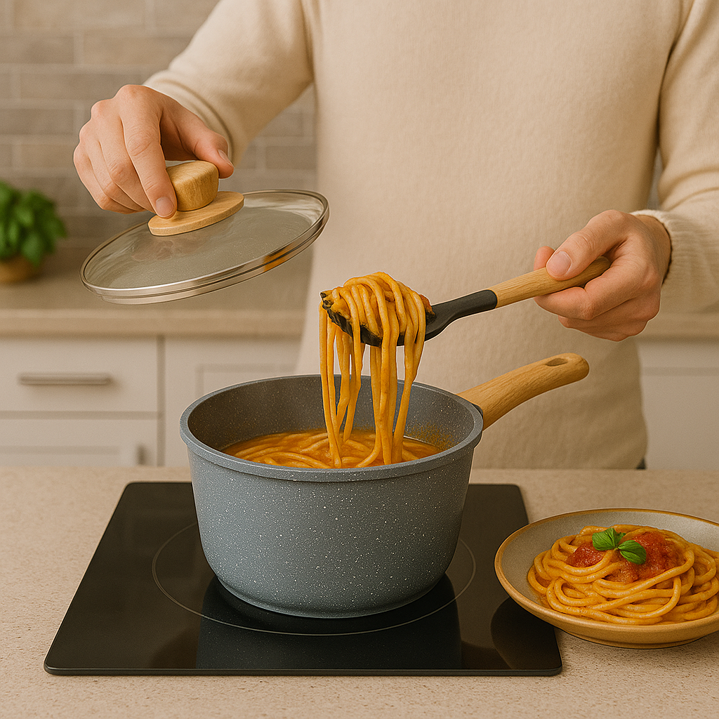 BATTERIE DE CUISINE MINIMALISTE EN GRANITE