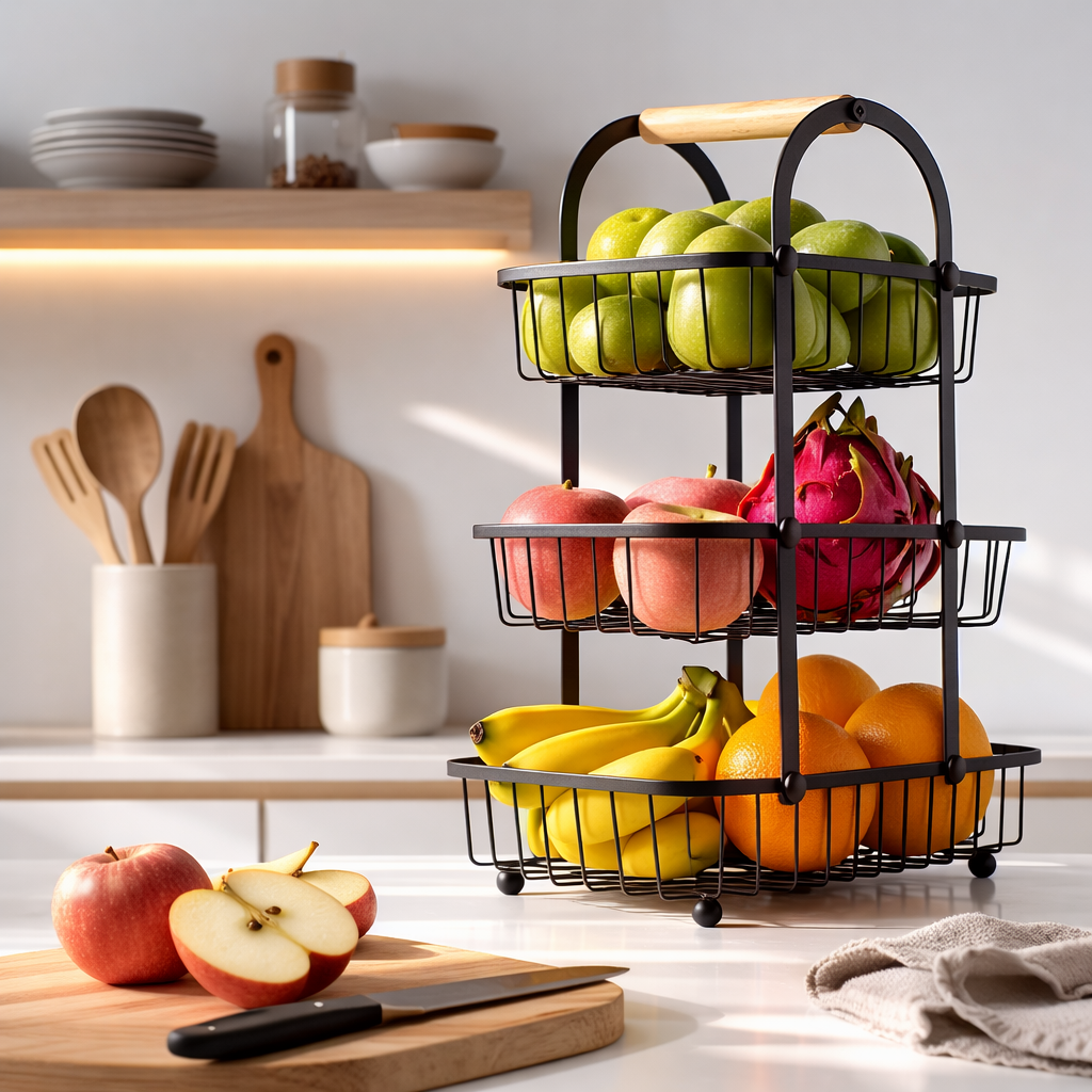 PANIER A FRUIT 3 NIVEAU