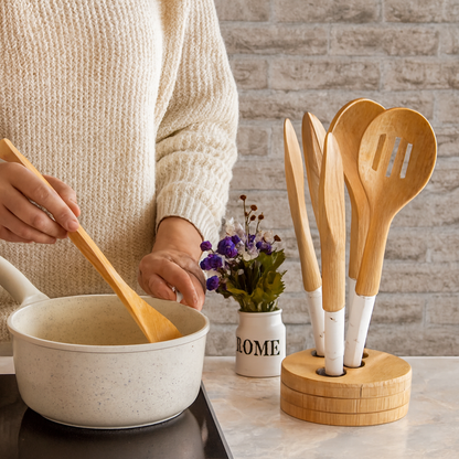 LOUCHES EN BAMBOU BLANC