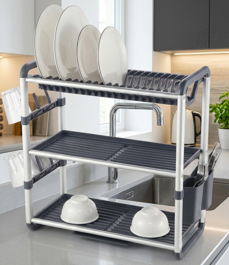 Égouttoir de cuisine en aluminium I Anti - Rouille & Durable