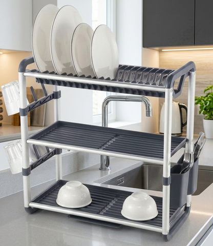 Égouttoir de cuisine en aluminium I Anti - Rouille & Durable