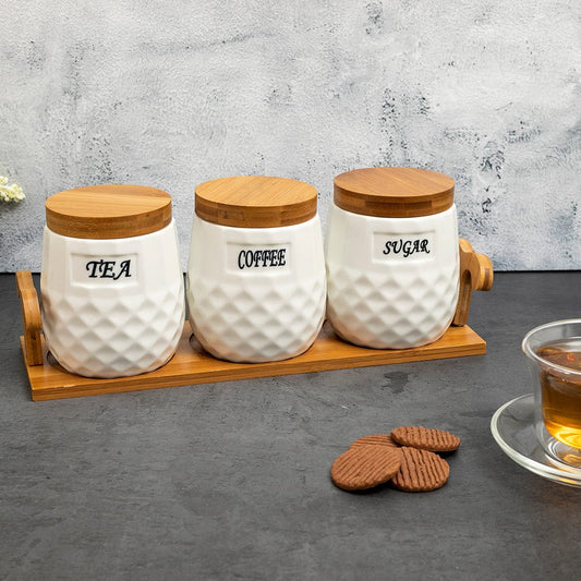 3 POTS EN PORCELAINE