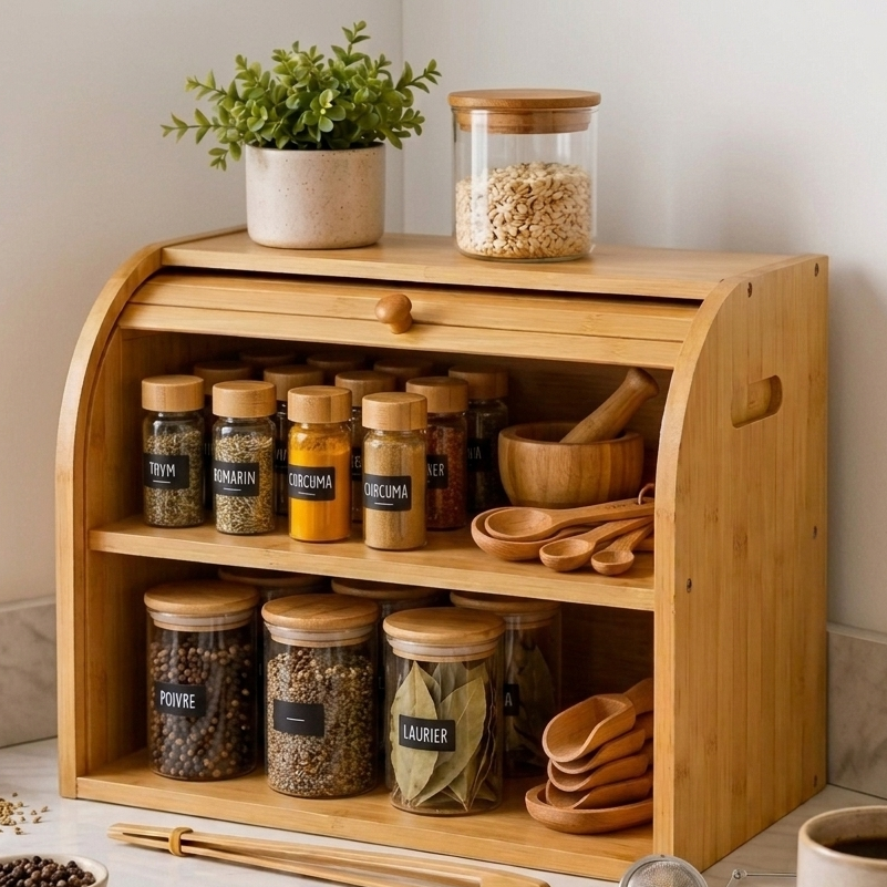 Rangement En Bambou I Organisation Multifonction