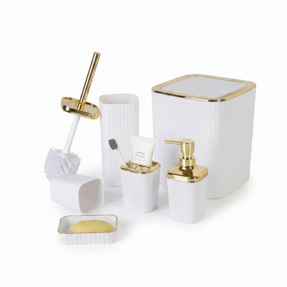 Ensemble De Salle De Bain 6 Pièces En Plastique