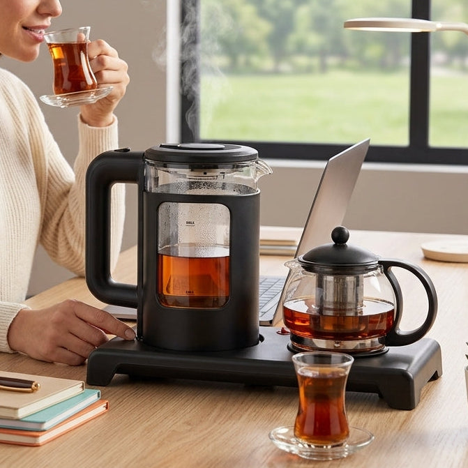 Bouilloire Électrique En Verre I Design Modernisé, Rapidité Imbattable