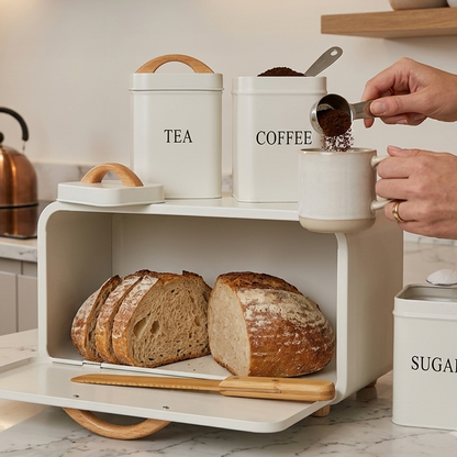 Ensemble de cuisine avec 3 bocaux | Conservation Optimale