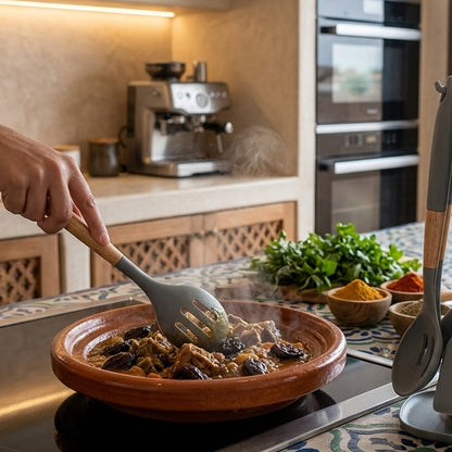 Set de 6 Ustensiles de Cuisine en Bambou