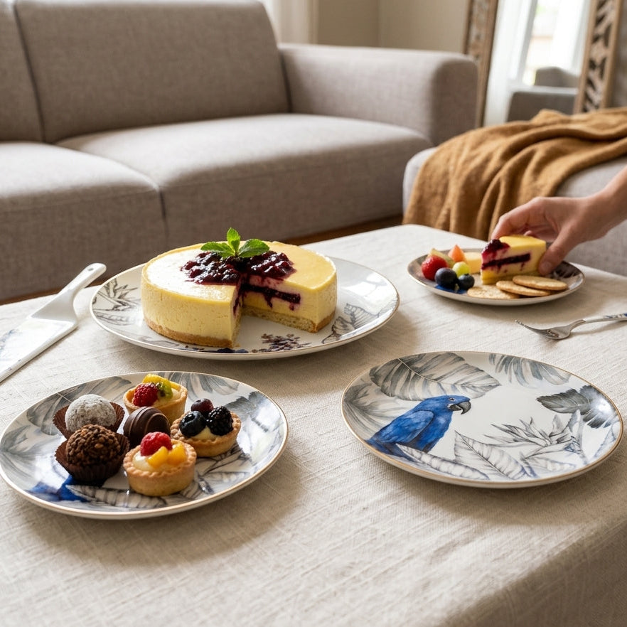 Service de Table 8 Pièces I Plat & Assiettes Multi-Usages