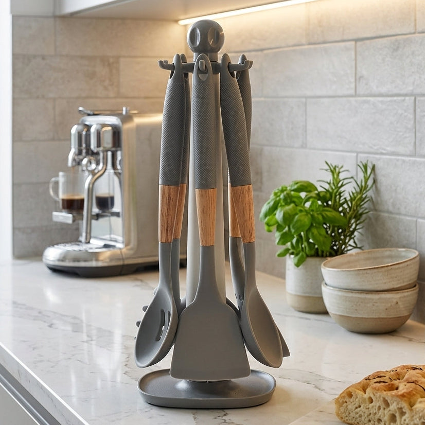 Set de 6 Ustensiles de Cuisine en Bambou