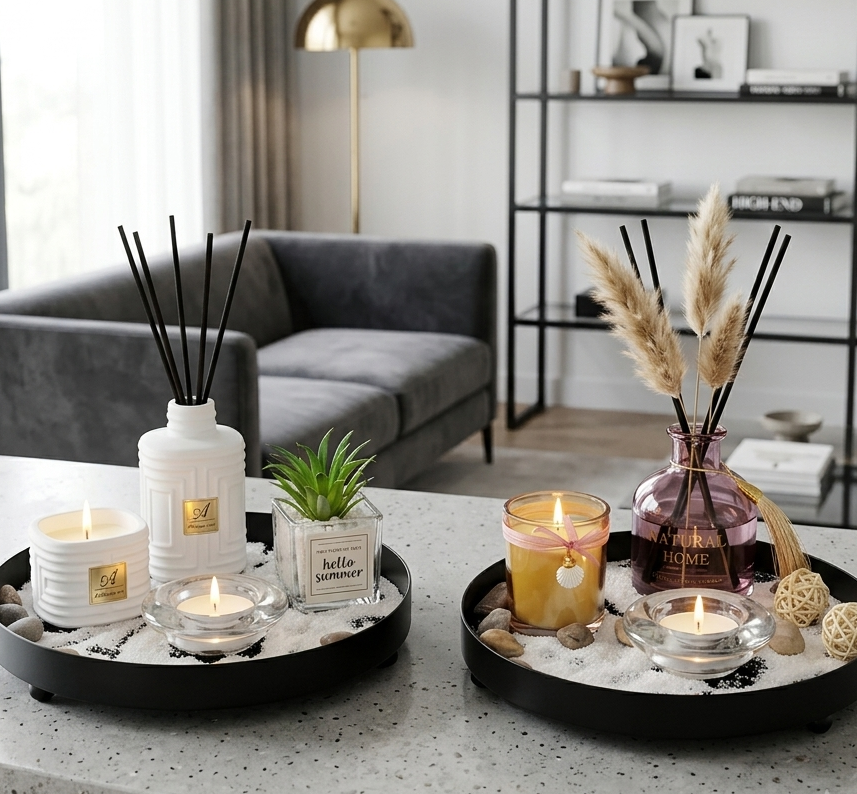 Ensemble Décoratif & Parfum d’Intérieur I L’Art du Cocooning