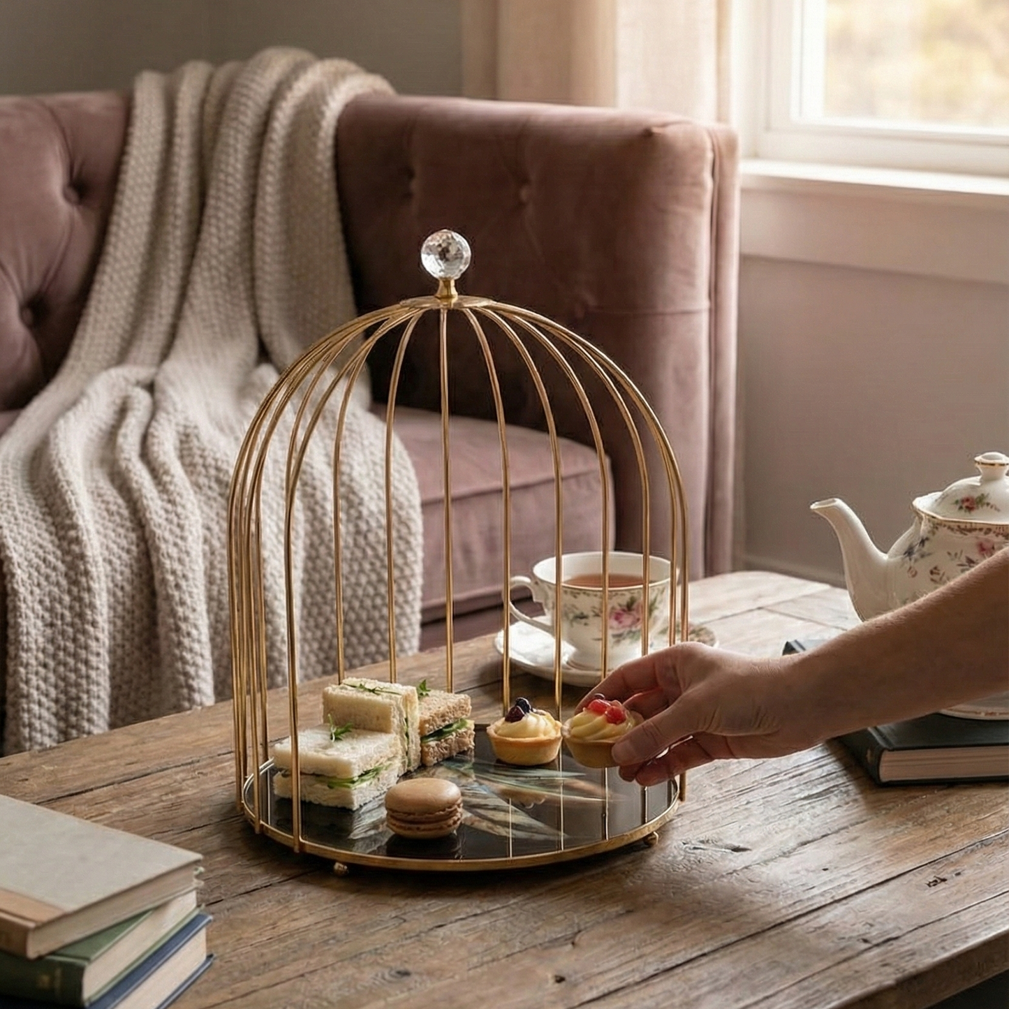 PRÉSENTOIR CAGE À OISEAU