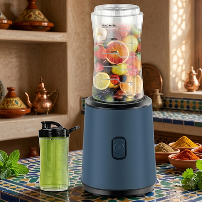 Mixeur Électrique 2 en 1 I 600ML avec Gobelet Portable