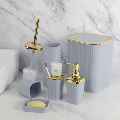 Ensemble De Salle De Bain 6 Pièces En Plastique