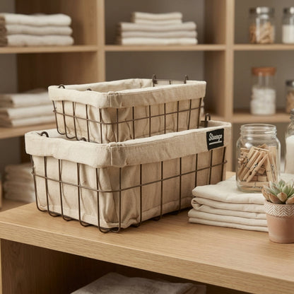 Pack de 4 Panier de Rangement | Pratique, Durable